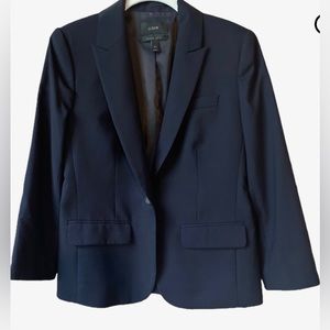 J. Crew Super 120s Blazer Navy